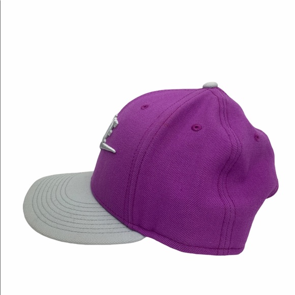 Nike True SnapBack Wool Cap Hat Purple Swoosh Logo 100% Wool Excellent Condition - Picture 4 of 8